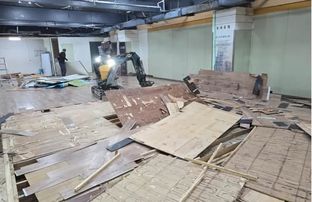 광명 철거업체 50평 검도학원 원상복구 마루 철거 비용